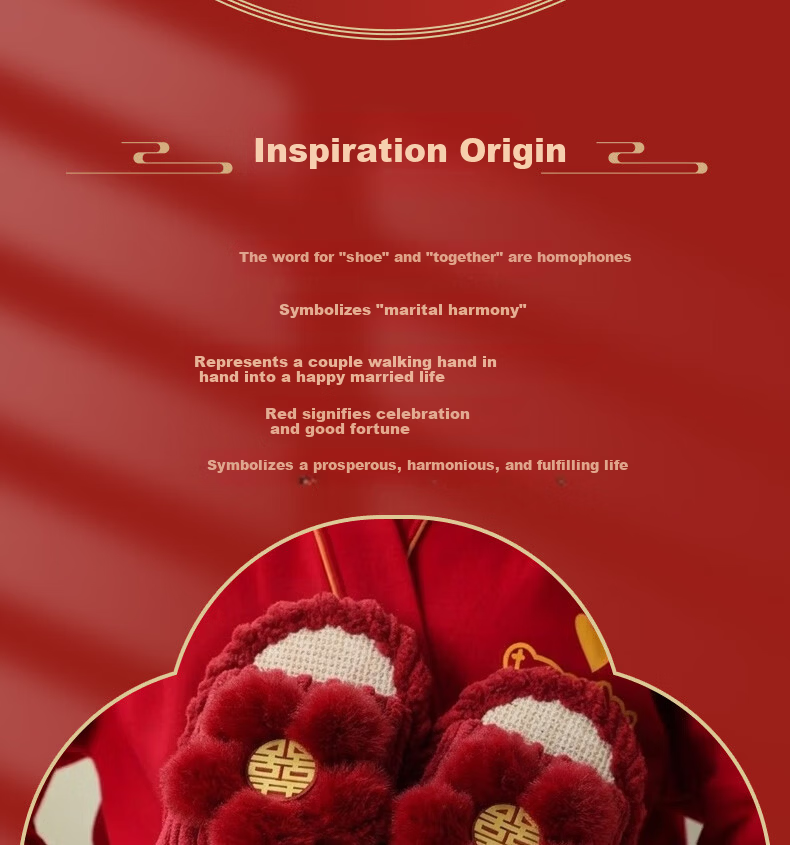 FOOTOPPO Couples Wedding Linen Red Slippers New Bridal Red Shoes Women's Summer Bright Red Pure Linen Soft Sole Slippers Men 1