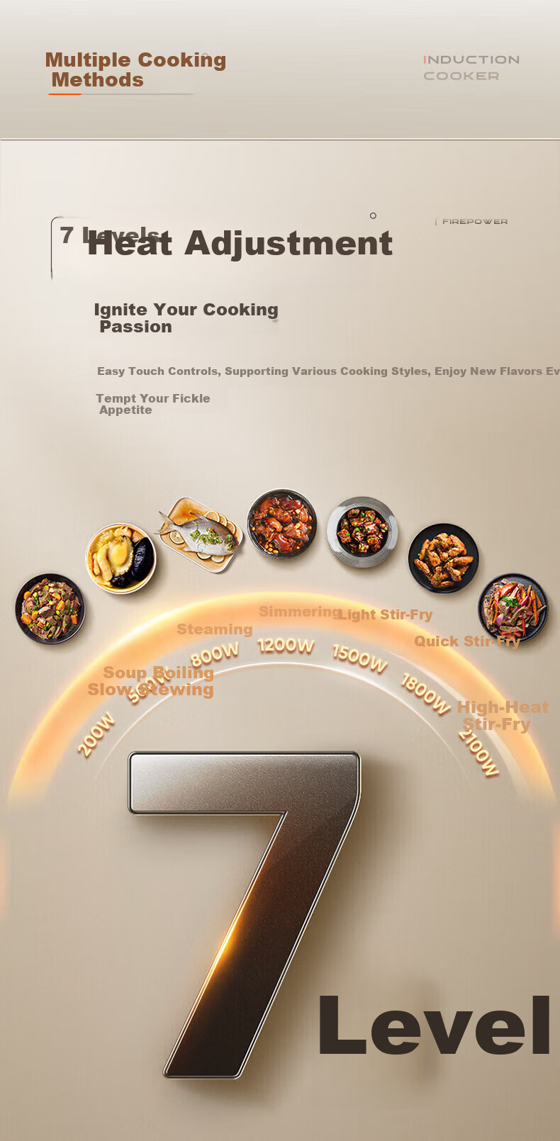 Midea Induction Cooker Double Burner Built-in High Power 3300W Multifunctional Electric Stove ZHE3317 10