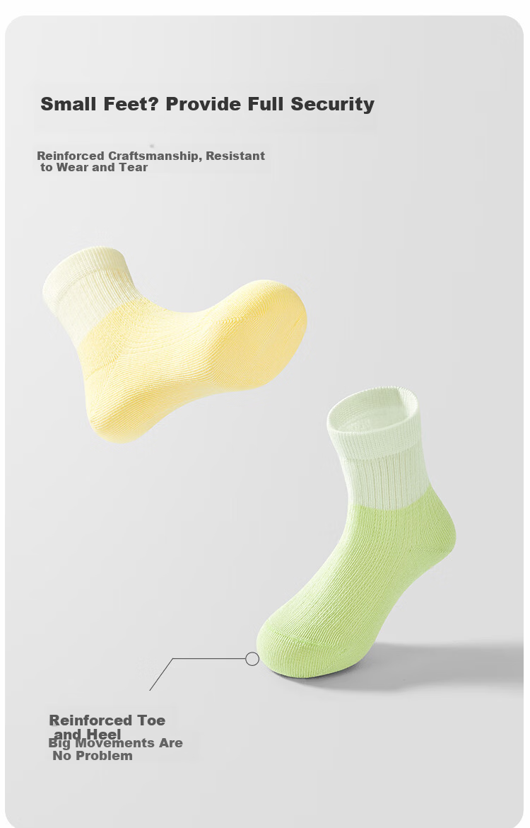 Balabala Baby Socks Summer New Mesh Breathable Children's Short Socks Boys Girls Cute Fun 5 Pairs Set 6