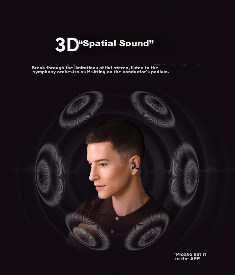 1MORE S21 Open-Ear Clip-On Bluetooth Earphones Bone Conduction AI Call Noise Cancelling Sports Headset for Huawei Xiaomi Apple Jay Chou Endorsed Matte Purple 8