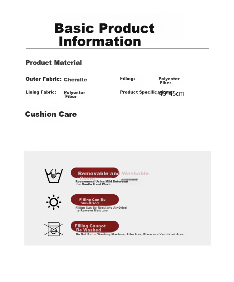MUJI Workshop Fabric Pillow Cushion Sofa Living Room Sleeping Pillow Office Backrest Cushion Bed Pillow 10
