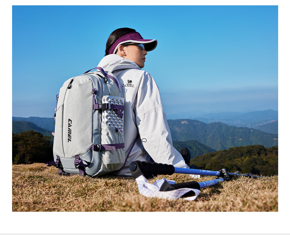 CAMEL Large Capacity Commuter Travel Budget Airline Laptop Backpack Hiking Mountaineering Double Shoulder Bag 7040 26