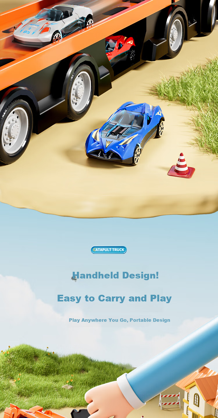 Miaobeile Children's Dinosaur Toy Car for Boys 3-6 Years Old Swallowing Ejecting Track Alloy Small Car Baby Birthday Gift 5