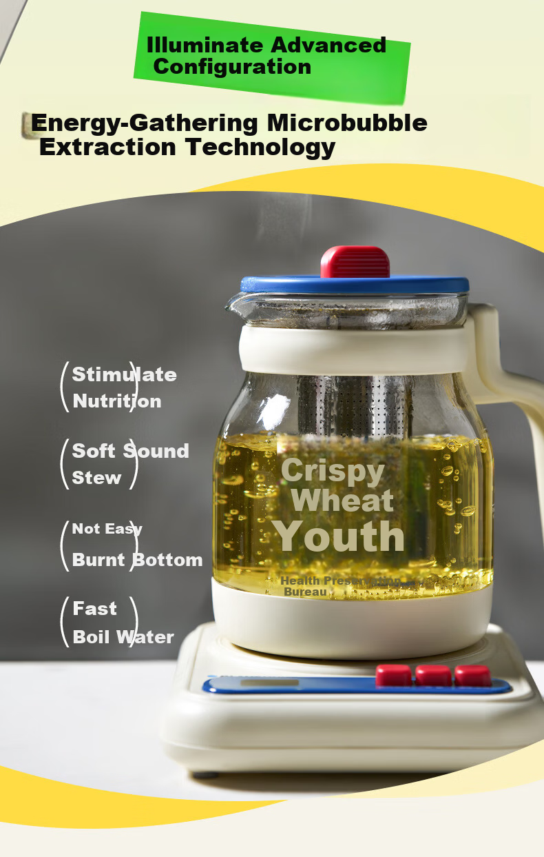 BLAUPUNKT Health Pot Compatible Stewing Jar (Fits BP-HP02) Yellow, Excluding Pot Body 4