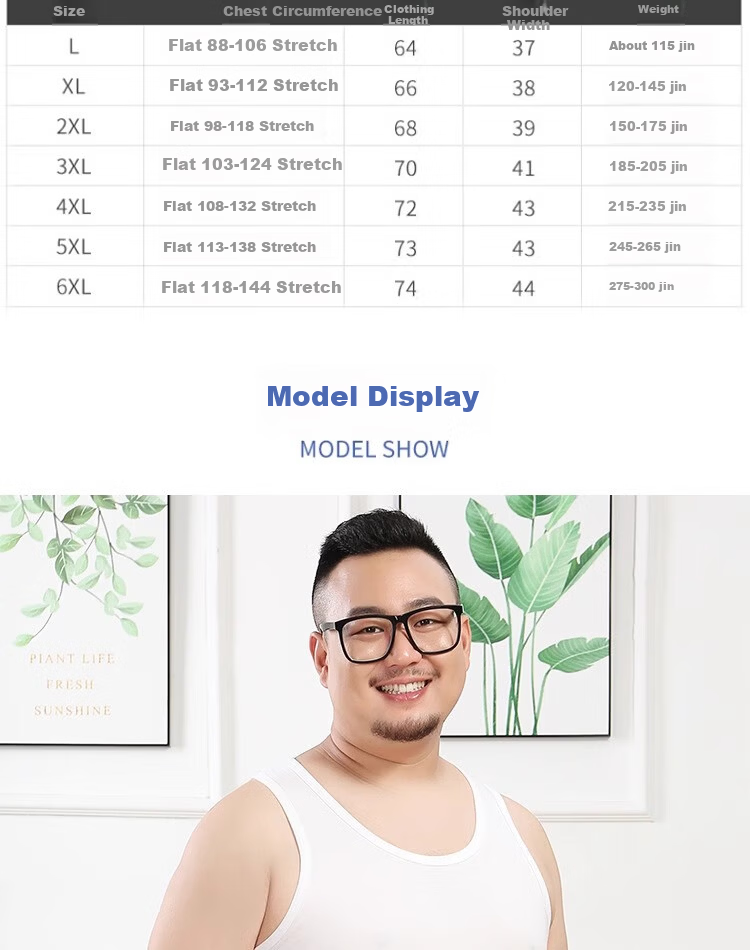 Hengyuanxiang [100% Pure Cotton] Men's Tank Top, Autumn Season, Middle-Aged And Elderly, Plus Size, Loose Fit, Antibacterial, Sweat-Absorbing, Sports Undershirt for Me 7