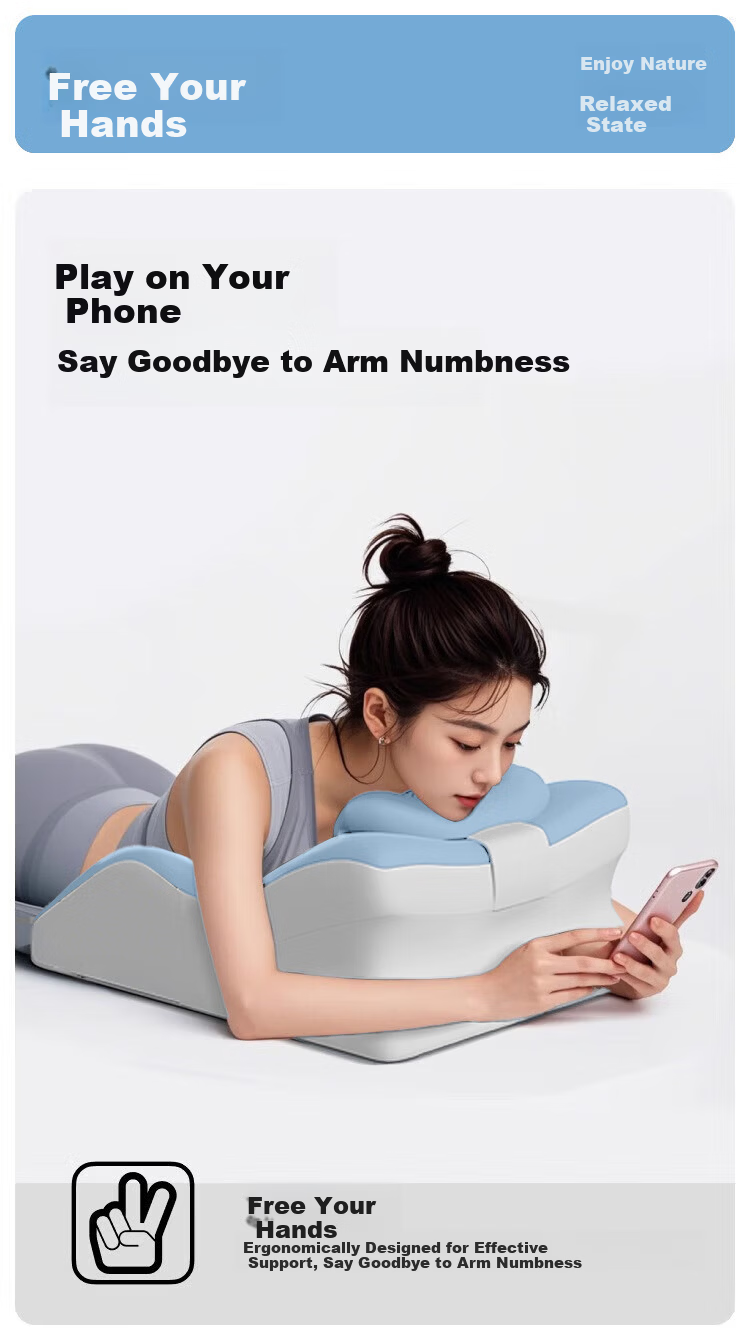 Jingmao Prone Sleeping Pillow Backrest Cushion Large Bed Headrest Home Multifunctional Couple Pillow 1