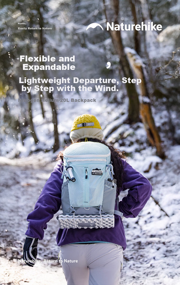Naturehike Nuoke Helium 20L Ultralight Hiking Backpack Lightweight Outdoor Travel Daypack for Men and Women 1