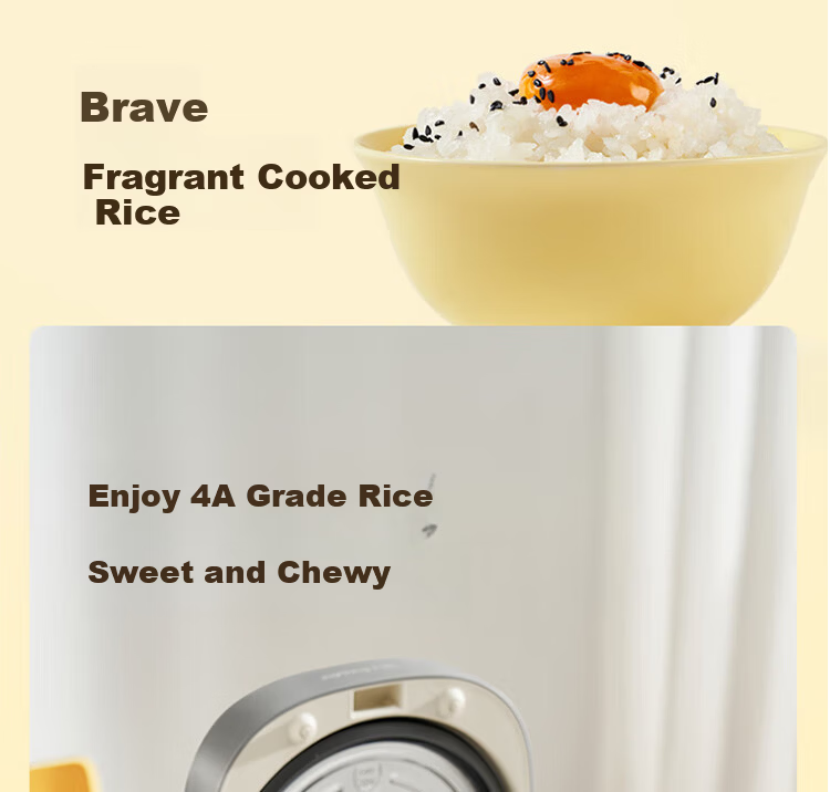 Joyoung 3L Household 0-Fluoride Enamel Ceramic Rice Cooker Honey Jar Style Electric Pressure Rice Cooker 20-Minute Quick Cook Multifunctional Rice Cooker F-30NF02 20