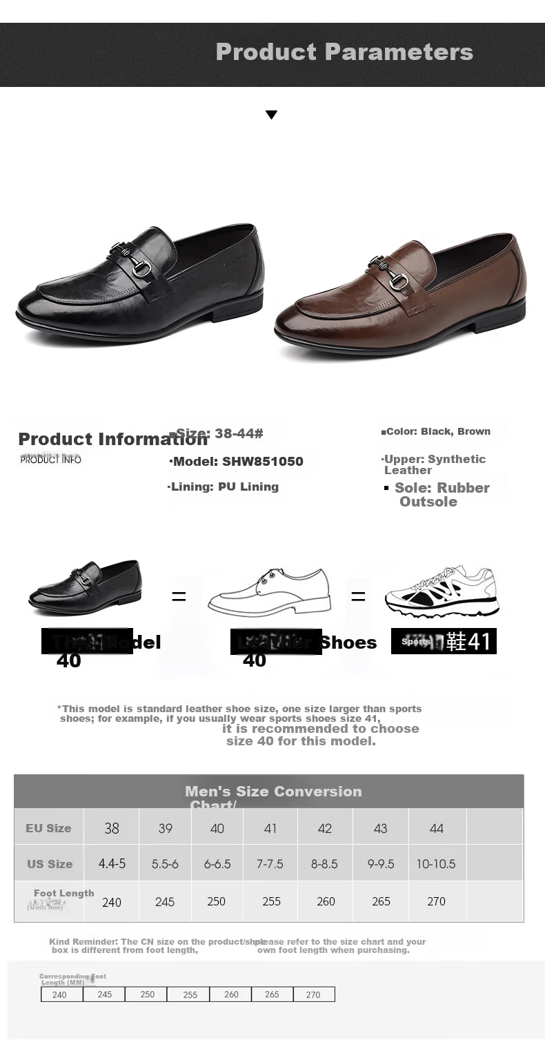 MULINSEN Men's Business Casual Slip-On Loafers Formal Wedding Shoes SHW851050 7