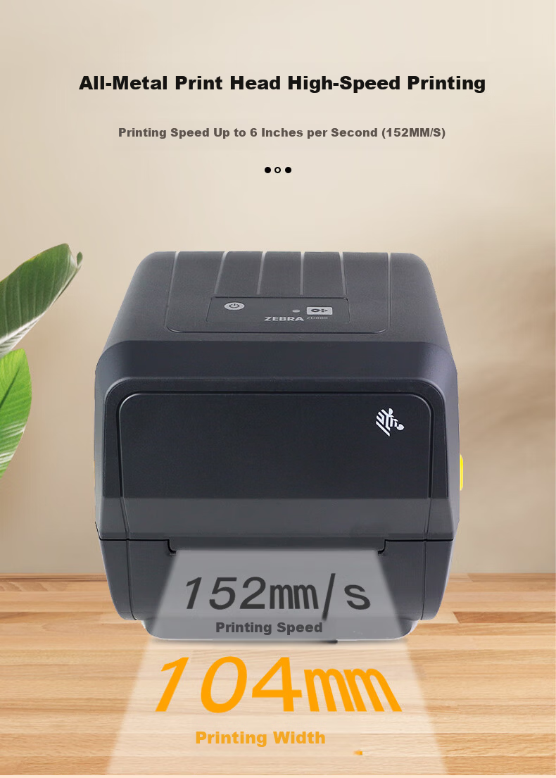 Zebra ZD421T/CN Label Printer Thermal Adhesive Paper QR Code Thermal Transfer Barcode Printer GT800 Upgrade Model 4