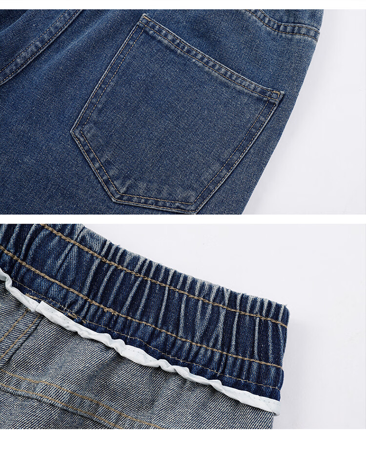 TUCANO Women's Jeans Loose Slim High Waist Wide Leg Casual Trendy Straight Pants Mid Blue 2XL 15