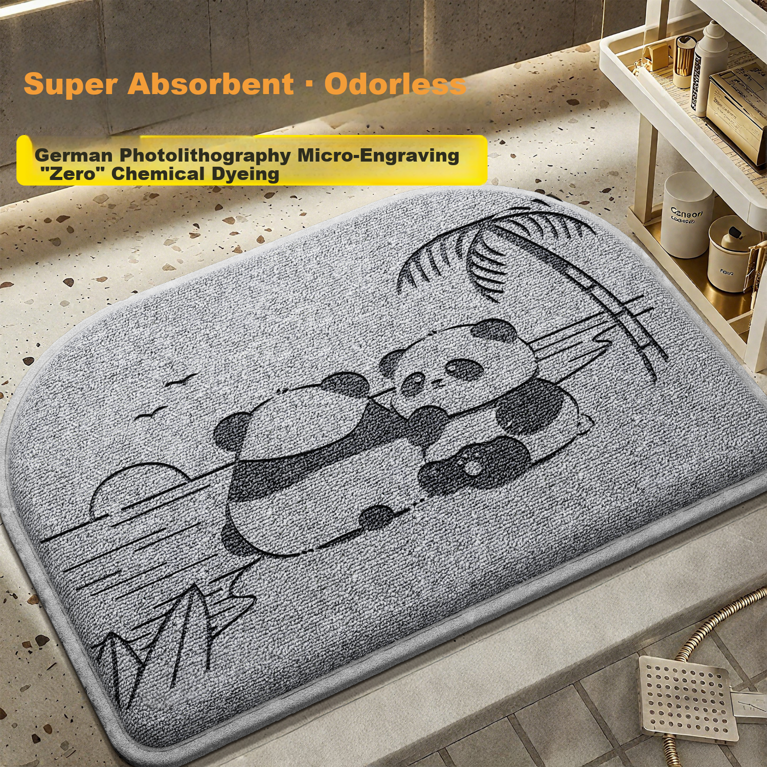 Southern Life Bathroom Absorbent Non-Slip Bath Mat Thick Quick-Dry Toilet Rug