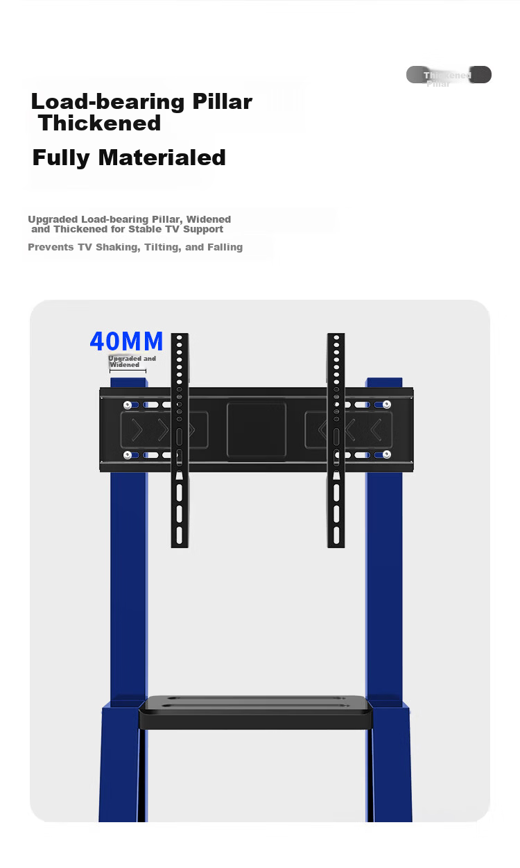 ProPre TV Mobile Floor Stand, 32-75 Inch TV Bracket, Compatible with Hisense TV Mobile Cart, Conference Movable Mount, Suitable for Honghe, Seewo Advertising Machine Stand 6