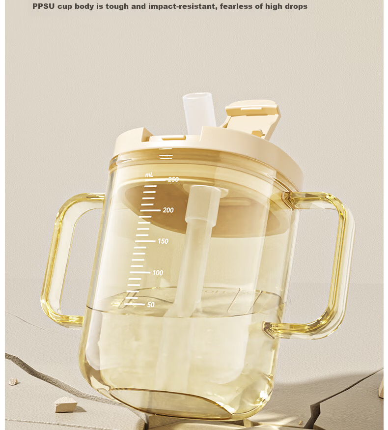 YEEHOO Kids Water Bottle Milk Cup Double Lid Straw Cup Kindergarten Drinking Cup Large Capacity Summer Milk Cup for Boys 18