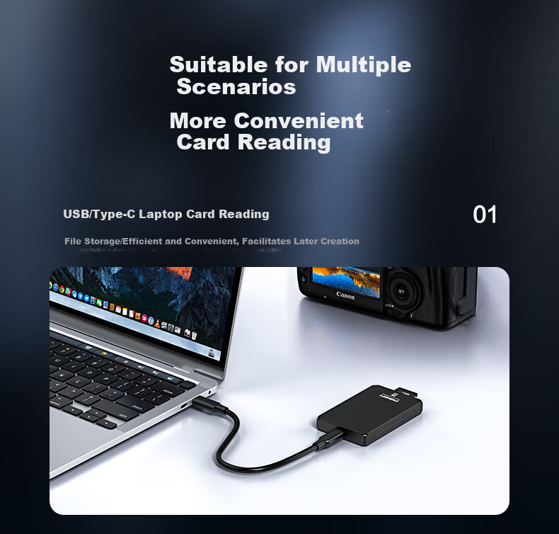 Pisen CFA Card Reader USB 3.2 CFA Card Reader 10G Transmission Type-A Compatible with Apple 15/16 Lexar Transcend Sony Canon Nikon Camera Memory Cards 3