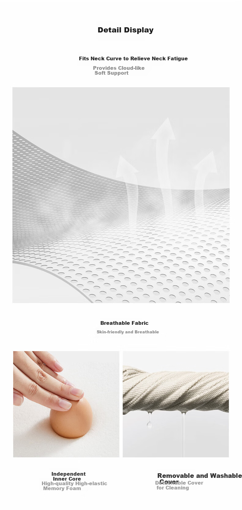 Wuyingongfang, Mu Yin Liangpin Textile Subsidiary U-Shaped Pillow, Portable Storage Travel Neck Support Pillow, Airplane Neck Pillow, Office Nap Pillow 8