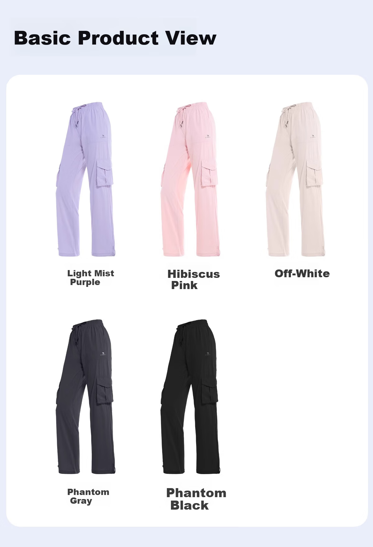 CAMEL Women's Paratrooper Cargo Pants High-Waist 2025 Spring/summer New Loose Straight-Leg Pants Breathable Sun Protection Casual Pants L 17