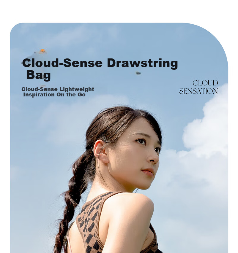 Llano S8 Cloud Sensor Camera Bag Multifunction Drawstring Shoulder Chest Bag Photography Crossbody Casual Travel Universal for Fuji Sony Canon Ricoh Instax Mirrorless Accessories 1