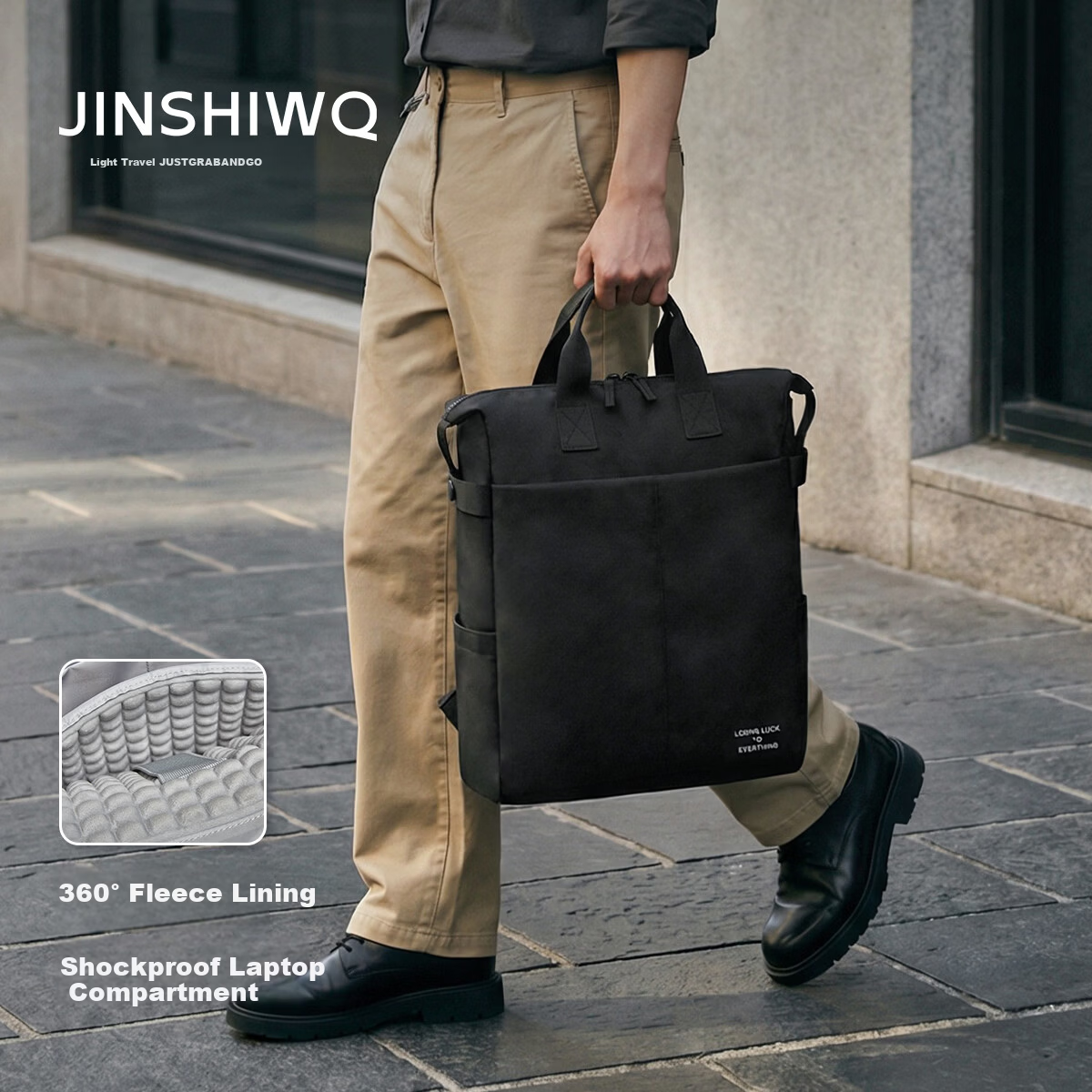 JINSHIWQ 16-inch Laptop Backpack Lightweight Stylish Commuter Bag for Men and Women Business Travel Handheld College Student Backpack