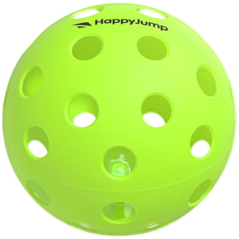 HiJump (Germany) LED Glow Pickleball Night Vision Indoor Outdoor 40-Hole Pickleball Ball