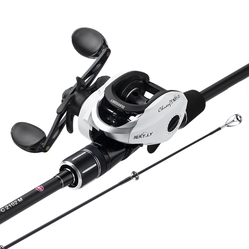 GW 2.4m M Power Tiansun Lure Rod Right-Handed Baitcasting Reel Lure Combo Versatile Long-Distance Casting Fishing Rod Tackle