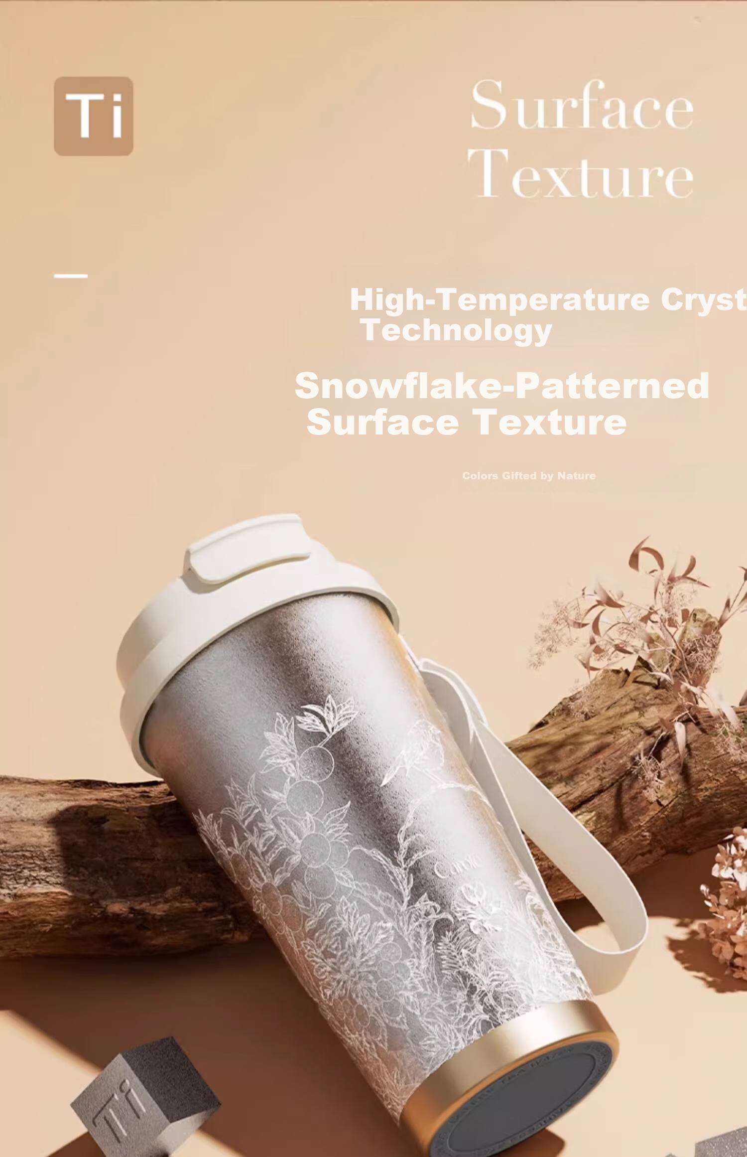 Carrot Pure Titanium Insulated Outdoor Portable Coffee Cup High-End Straw Water Bottle Large Capacity Titanium Cup Birthday Gift 12