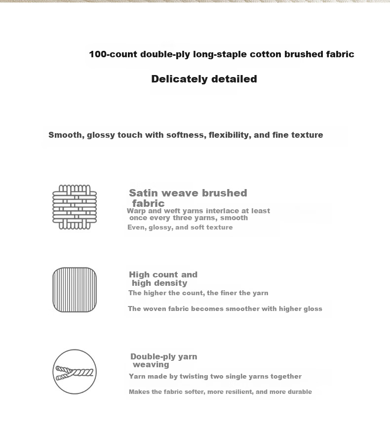 AMOR Antibacterial Class A 100-Count Brushed Cotton Bed Sheet Single Piece Naked Sleep Pure Cotton Winter Double Bed Sky Blue 245x250cm 10