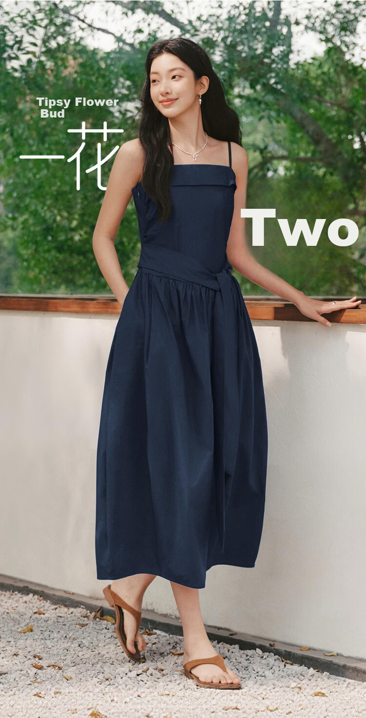 Semir Chen Duling Tulip Hem Strapless Dress Women's Summer 2026 Pure Desire Long Dress 109326114003 2