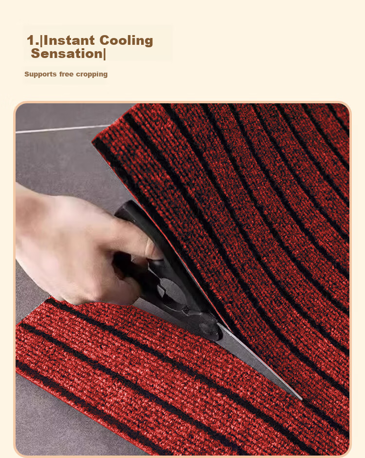 Jushi Memory Mall Entrance Door Mat Entryway Mat Commercial Office Floor Mat Customizable Striped 120x150cm Gray 5