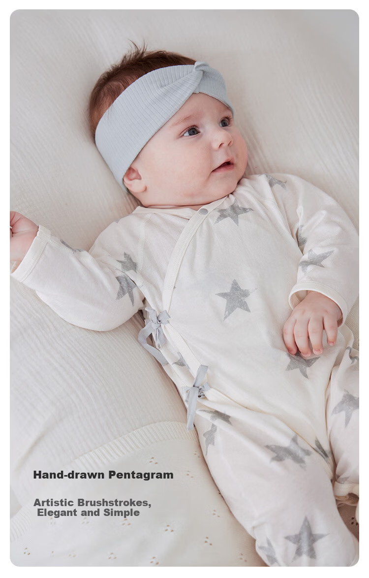 Babylove Anxinrou Newborn Bodysuit Spring Summer Thin Cotton Baby Romper Butterfly Suit 6