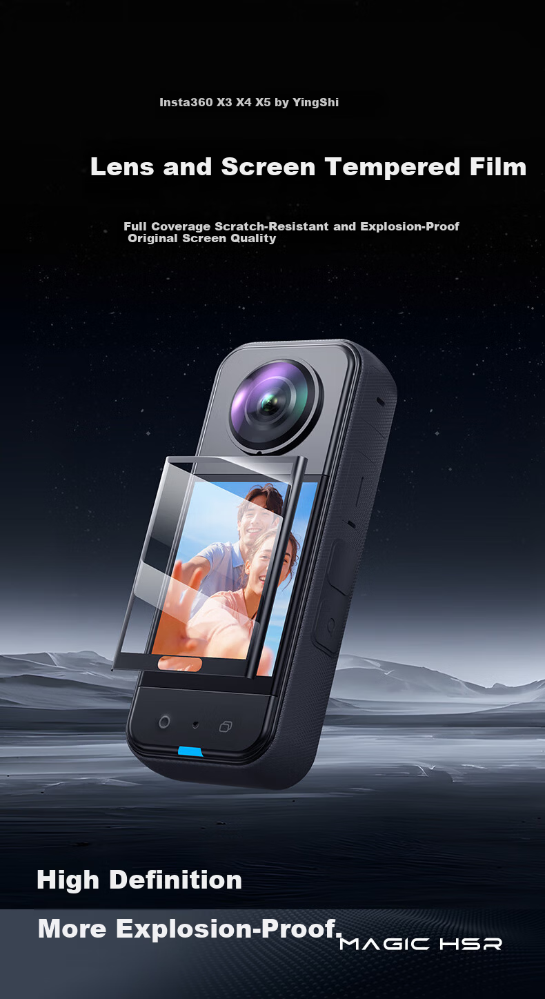Llano Tempered Glass Screen Protector for Insta360 X4 X5 Camera Accessories 1