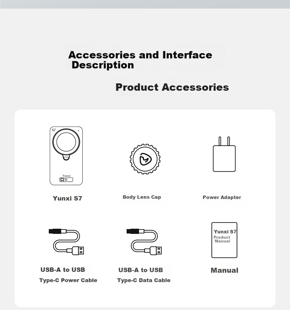 Yunxi S7 AI Live Streaming Camera 4K Ultra HD Professional Live Broadcast Equipment for Douyin Kuaishou E-commerce Full Set [Zhitong Pro Upgrade] 36