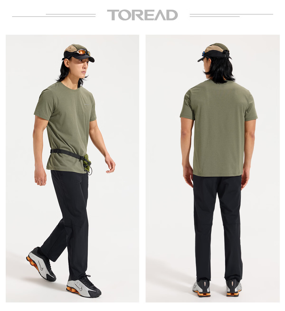 TOREAD Quick-Dry T-Shirt 26 Spring Summer New Couple Breathable Short Sleeve Sun Protection Round Neck Stretch Sports Top TAJJBO81754 29