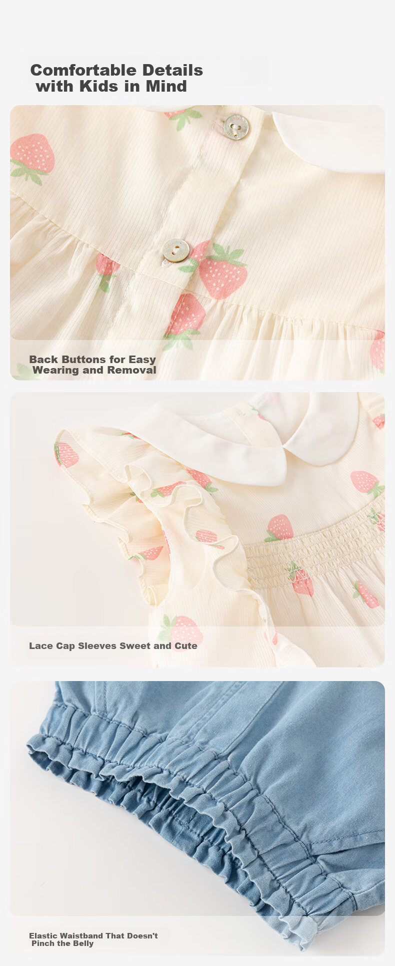 DAVE & BELLA Kids Summer Shorts Set Girls Cotton Short Sleeve Two-Piece Stylish Children's Clothing 3