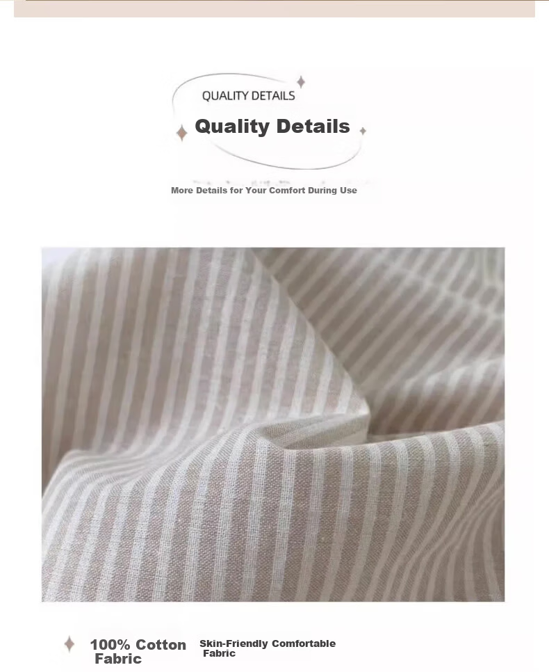 MUJI 100% Cotton Shell Embroidered Printed 4-Piece Bedding Set 200x230cm 5
