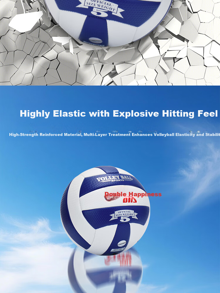 DHS FV512 Official Match Volleyball No.5 for Middle School Exam Training, Children and Students Unisex 7