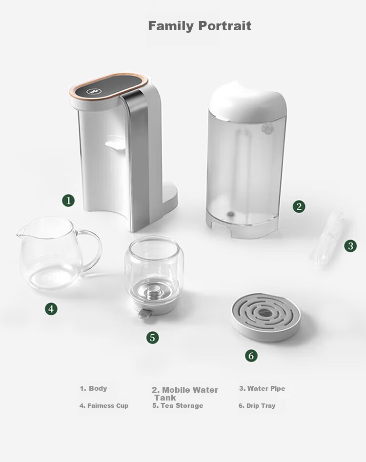 Mingzhan [Mid-Autumn Festival Gift] Health Pot Tea Maker Electric Kettle Teapot Mini Glass Flower Tea Pot Fast Heating Desktop Tea Machine Electric Water Boiler Tea Maker MZ-1151 22