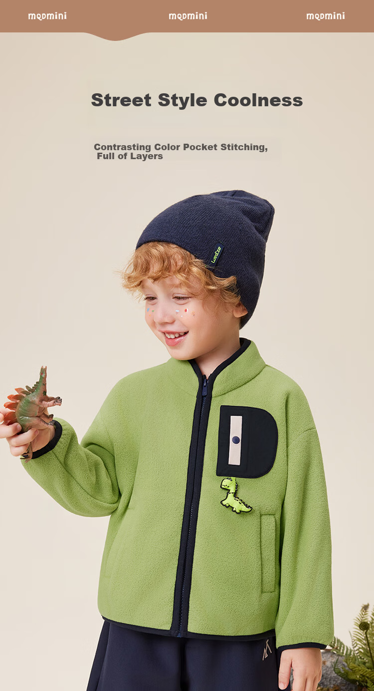 MQDMINI [Anti-Static] Boys' Fleece Jacket Children's Outdoor Sports Camping Baby Toddler Coat 2
