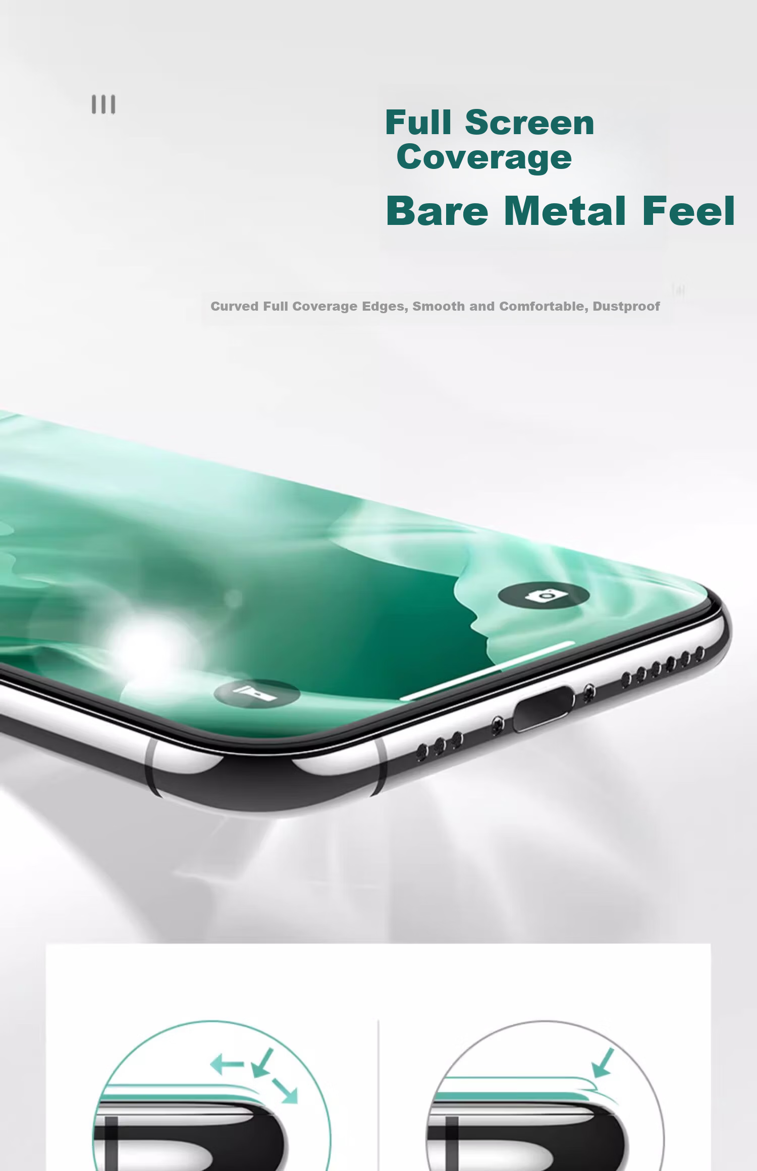 DIVI [Value Pack of 2] Tempered Glass Screen Protector for Apple IPhone 12 Pro Max, Eye Protection Anti-Blue Light Full Coverage Glass Shatterproof Protective Film 11