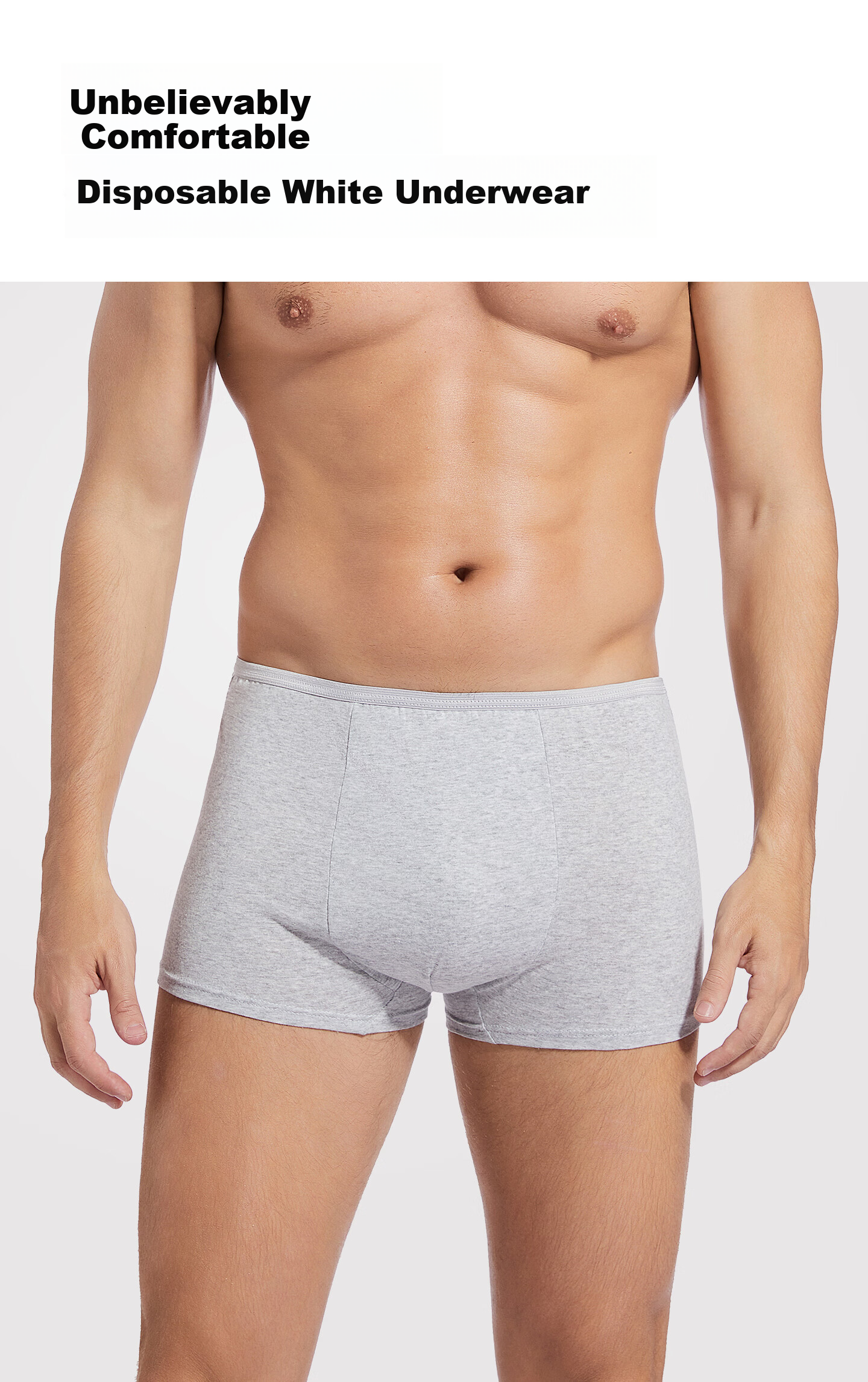 Pocket Travel Colorful Men's 5-Pack Disposable Cotton Boxer Briefs 4XL 7