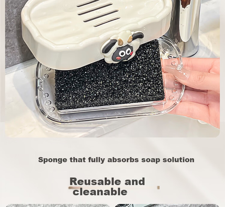 Bydoll Suction Cup Soap Dish Wall-Mounted Single-Layer Draining No-Drill High-End Home Bathroom Balcony Soap Holder Organizer 9