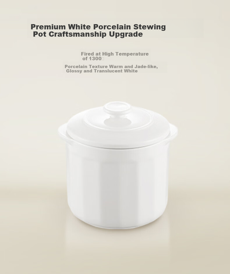 SUPOR Electric Stew Pot, Water Bath Stewing Cooker, Household Porridge and Soup Pot, Bird's Nest Stew Pot with White Ceramic Inner Pot, Steaming and Stewing DZ25FC859 2.5L Multifunctional Cooker 2
