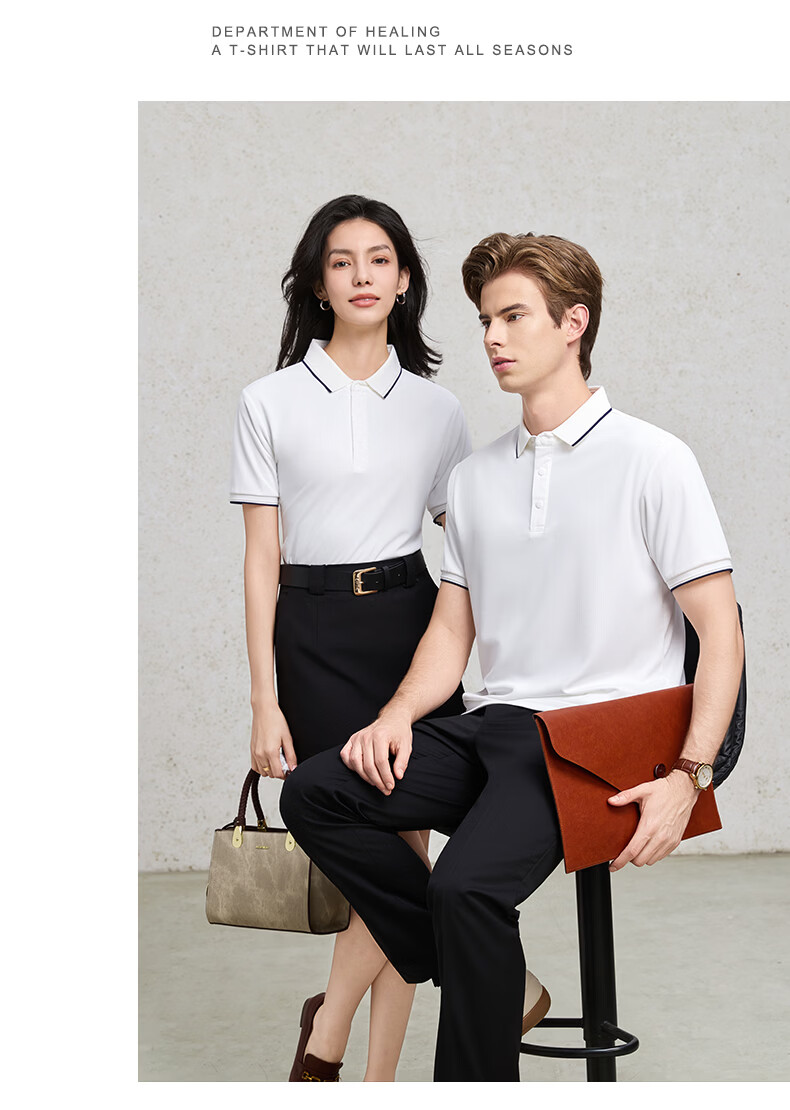 TUCANO Women's Short Sleeve Antibacterial Breathable Fashion Business Polo Shirt Moisture-Wicking Top Light Yellow S 21