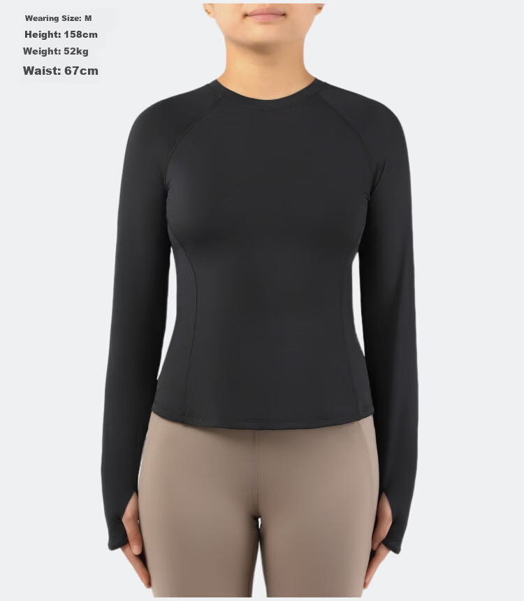 Beneunder Women's Sports Sun Protection Jacket Long Sleeve Quick-Dry Breathable Base Layer Shaping Top HE018 Burgundy Purple XL 28