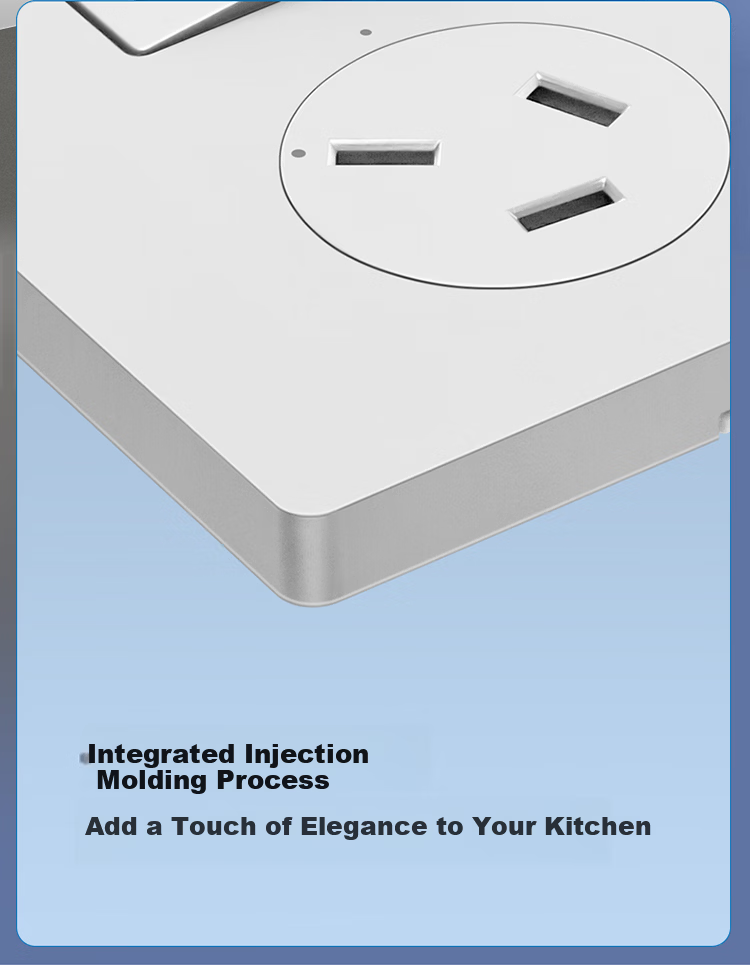 BULL GTE Series Kitchen Socket 10A Switch Socket with Independent Switch Panel GTE603 White 2