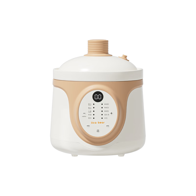 Iicobear Baby Food Cooker for Different Ages, Porridge And Rice Pot, Stew Pot with Anti-Sticking And Anti-Overflow Features, Micro-Pressure Electric Stew Pot for Infants