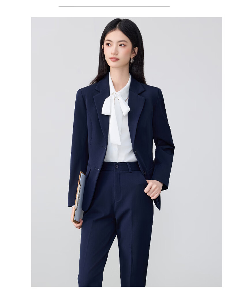 Chaoxu White Long Sleeve Bow Tie Shirt Women's Professional Slim Fit Elegant Casual Blouse 18