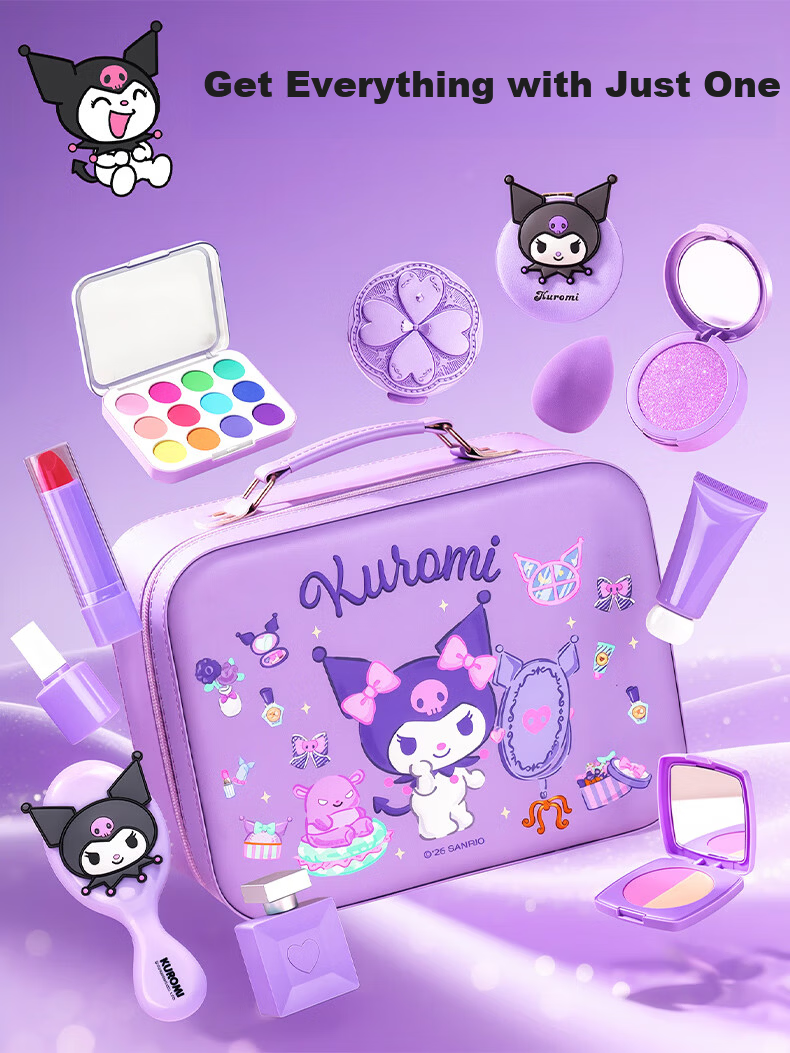 Starry Bubble Galaxy Kuromi Kids Cosmetics Girls Birthday Gift Pretend Play Non-Toxic Toy for Ages 5-10 4