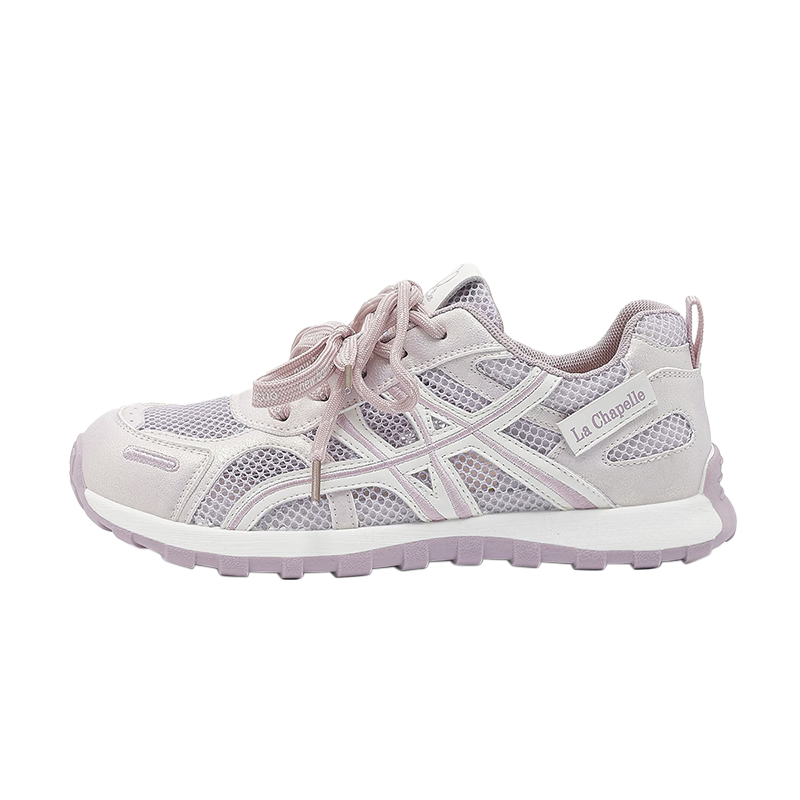 La Chapelle Women's Casual Shoes Summer New Breathable Mesh Fashion Soft Sole Sneakers 793 Purple Size 37