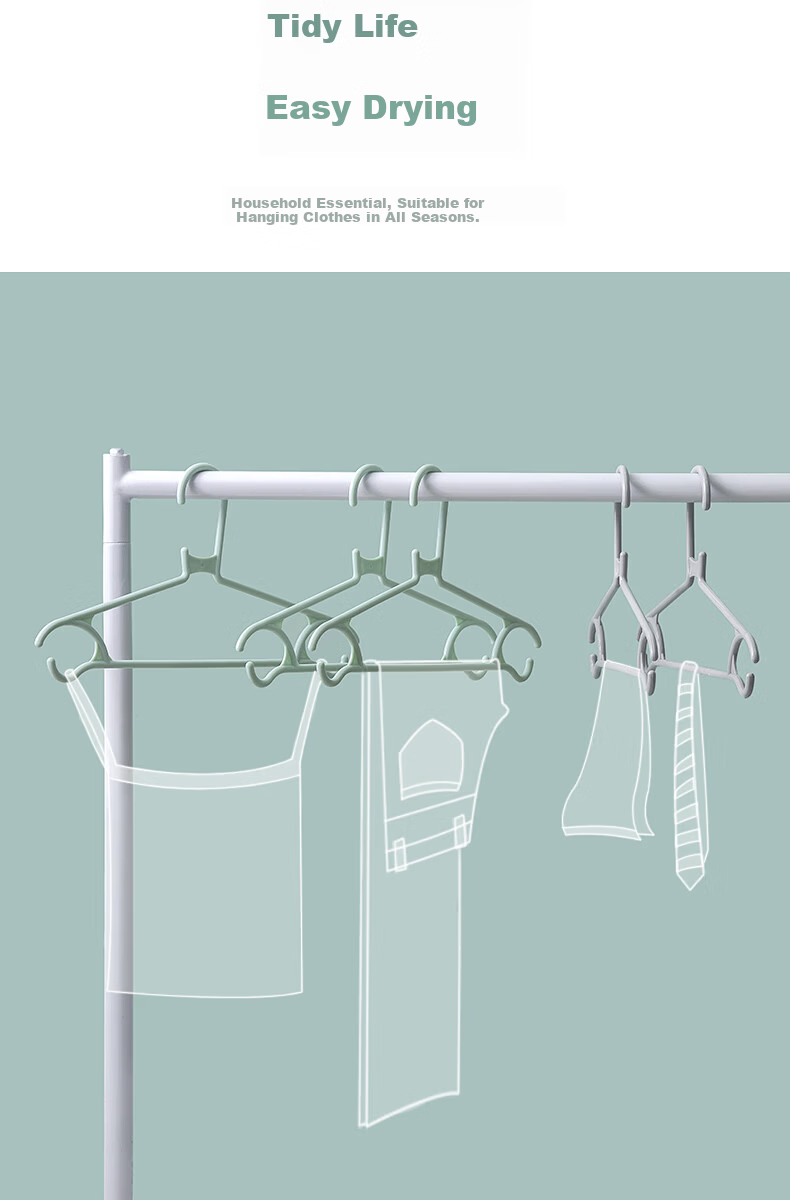 CHAHUA Hangers, Non-Slip Plastic Clothes Hangers for Home Use, Drying Rack, 12 Pieces 5